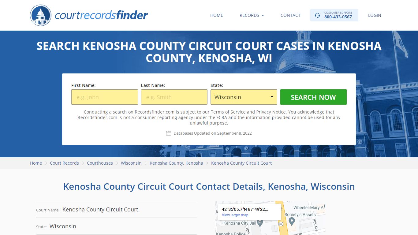 Kenosha County Circuit Court Case Search - RecordsFinder